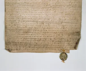 Kirchliche Urkunde des Großfürsten von Moskau, Dmitry Donskoy, 1389